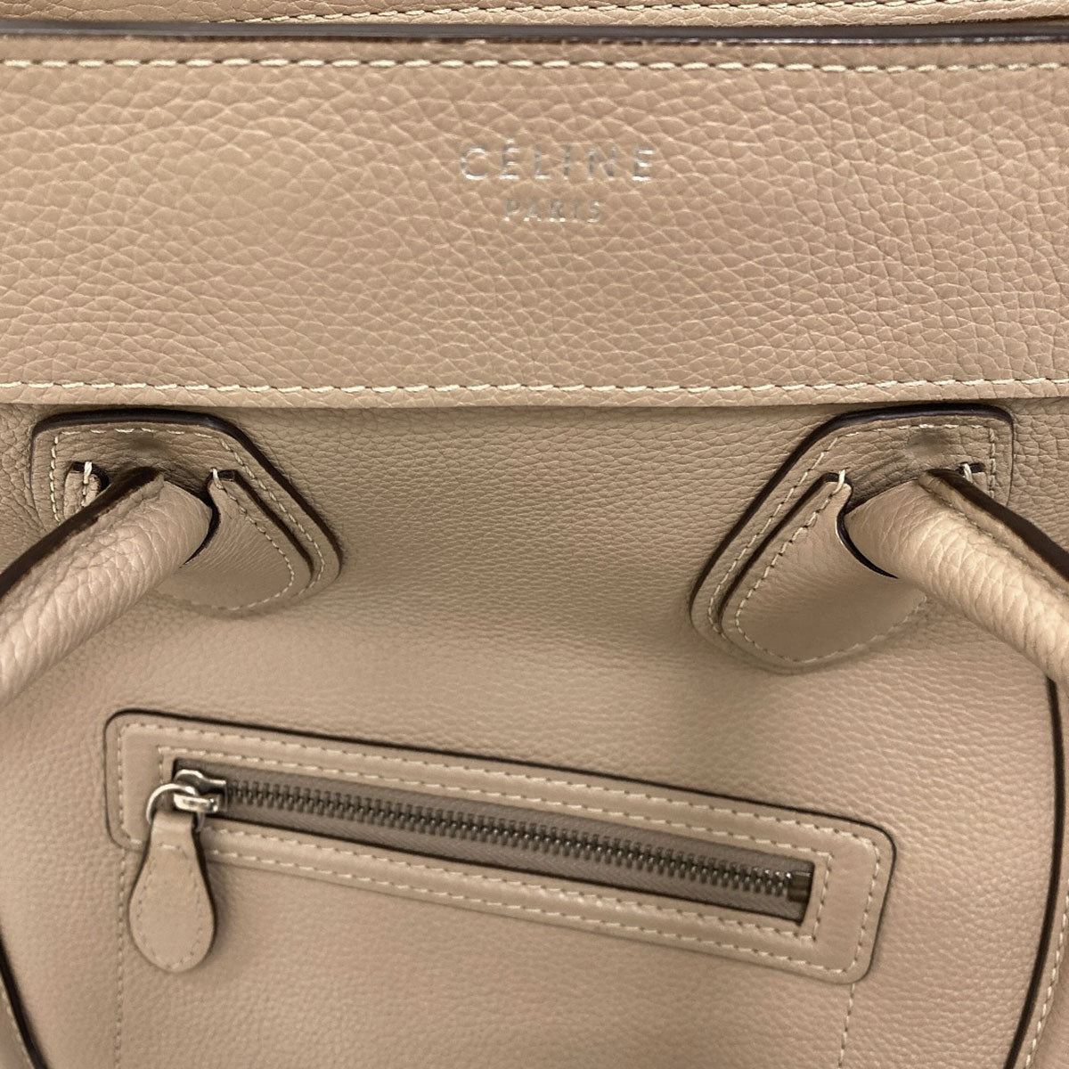 CELINE Luggage mini Tote Bag Calf Ladies [Used]