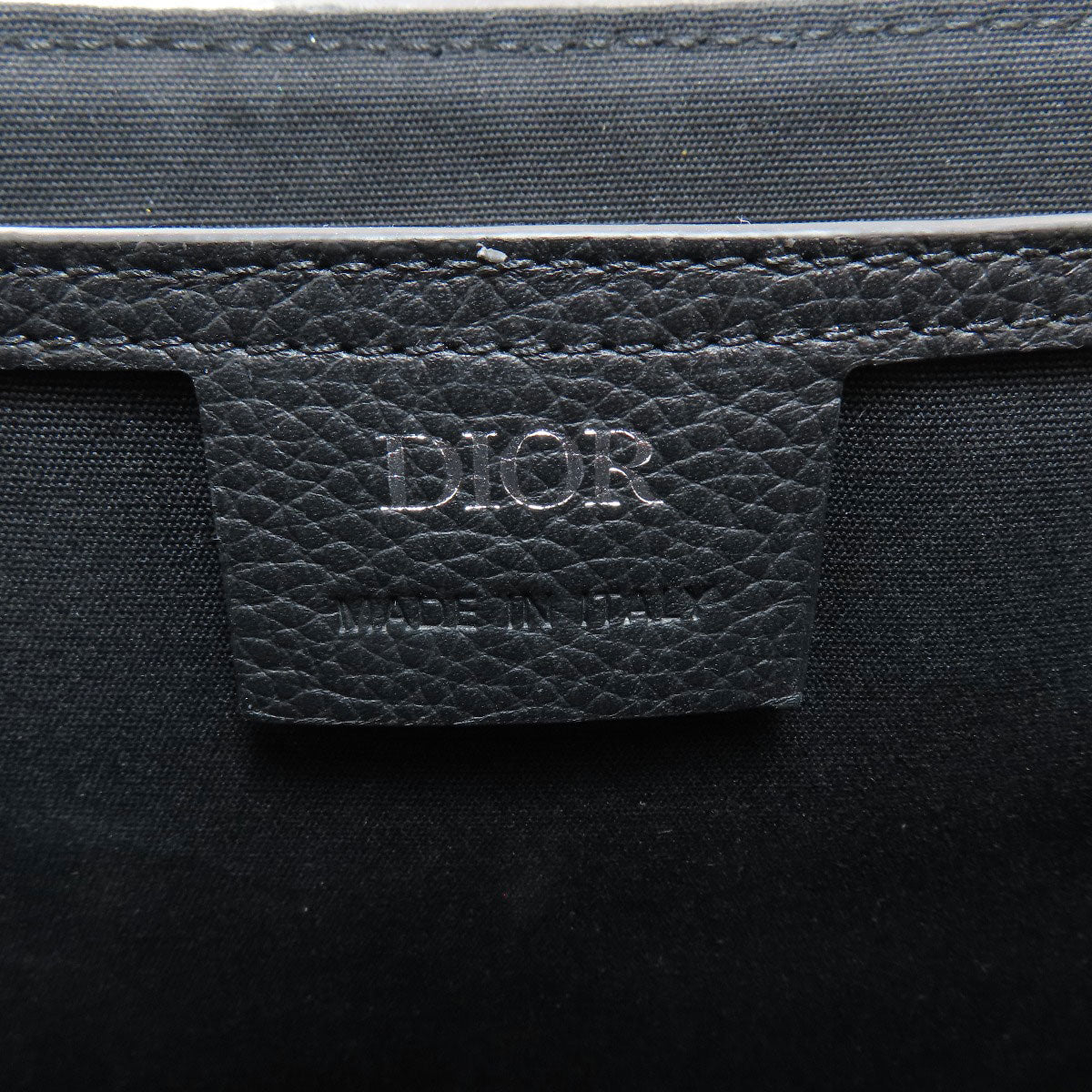 CHRISTIAN DIOR Saddle flap messenger bag Shoulder Bag Grained Calfskin Skin CanvasLadies [Used]