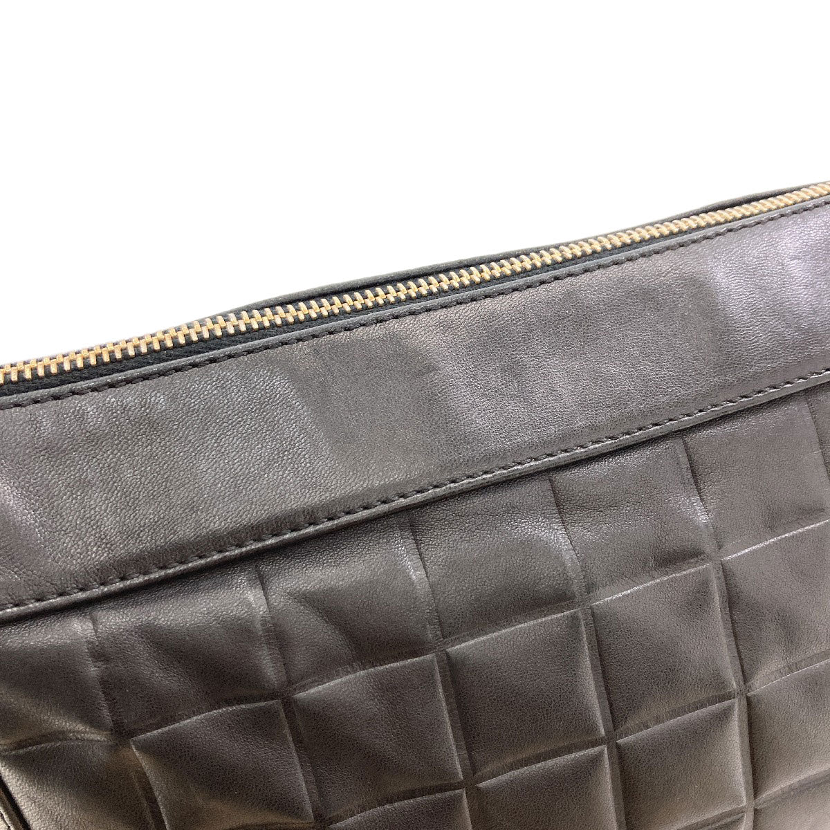 CHANEL Chocolate bar COCO Mark GoldHardware Shoulder Bag Lambskin Ladies [Used]