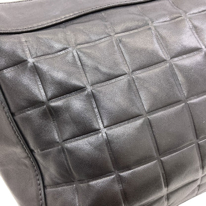 CHANEL Chocolate bar COCO Mark GoldHardware Shoulder Bag Lambskin Ladies [Used]