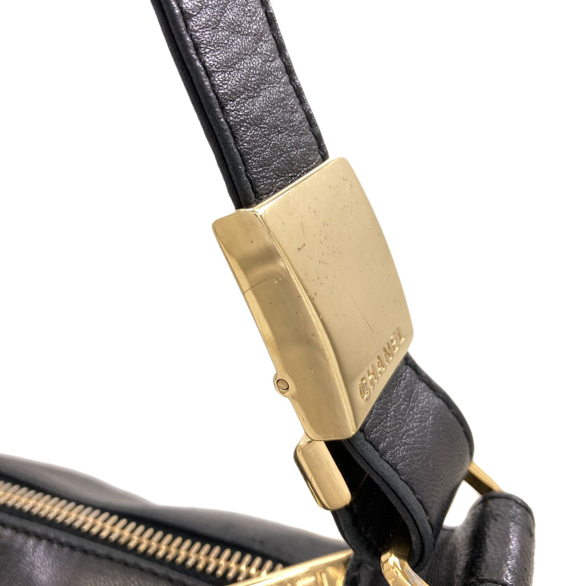 CHANEL Chocolate bar COCO Mark GoldHardware Shoulder Bag Lambskin Ladies [Used]
