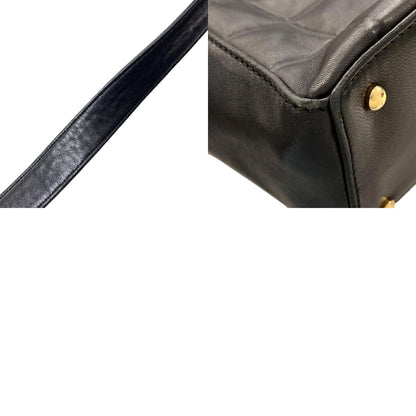 CHANEL Chocolate bar COCO Mark GoldHardware Shoulder Bag Lambskin Ladies [Used]