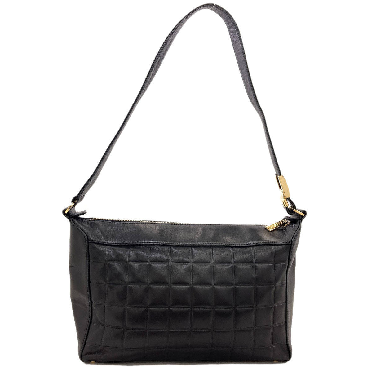 CHANEL Chocolate bar COCO Mark GoldHardware Shoulder Bag Lambskin Ladies [Used]