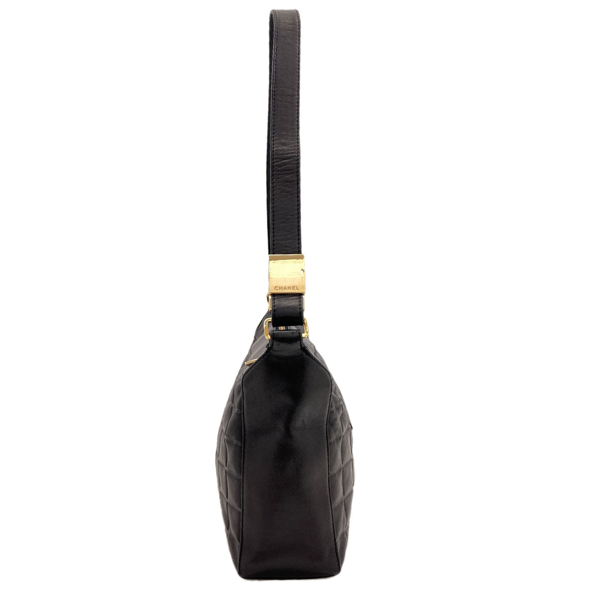 CHANEL Chocolate bar COCO Mark GoldHardware Shoulder Bag Lambskin Ladies [Used]