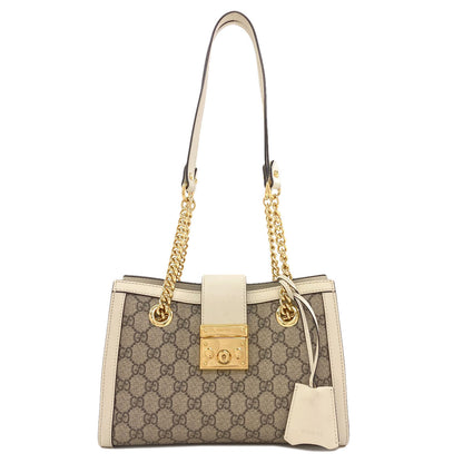 GUCCI 498156 Padlock GG Supreme Shoulder Bag PVC Ladies [Used]