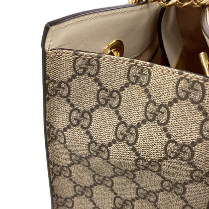 GUCCI 498156 Padlock GG Supreme Shoulder Bag PVC Ladies [Used]