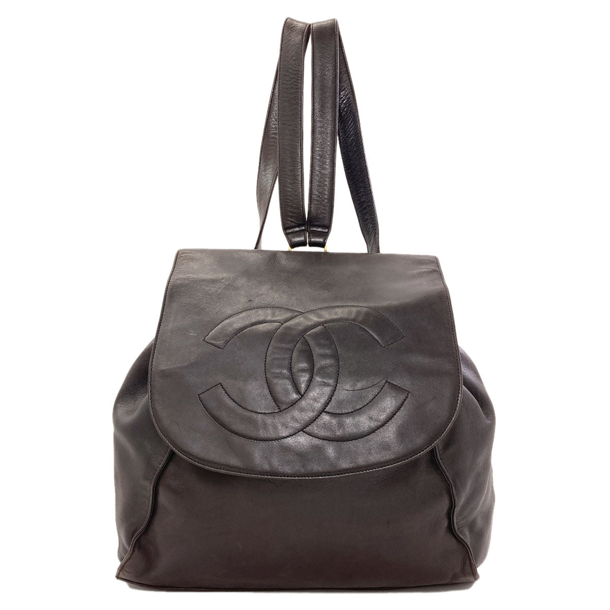 CHANEL COCO Mark GoldHardware Backpack Â· Daypack Lambskin Ladies [Used]