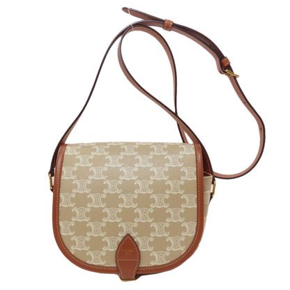 CELINE Falco Triomphe Shoulder Bag PVC Ladies [Used]