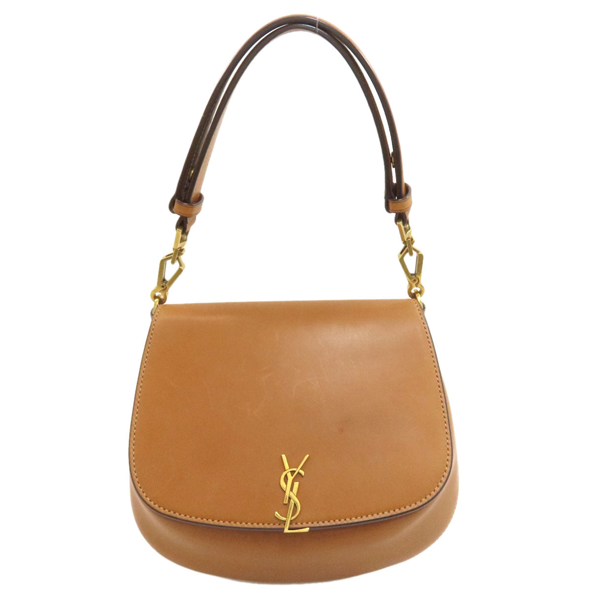 YVES SAINT LAURENT Voltaire Mini Top Handle Cassandra Handbag Leather Ladies [Used]