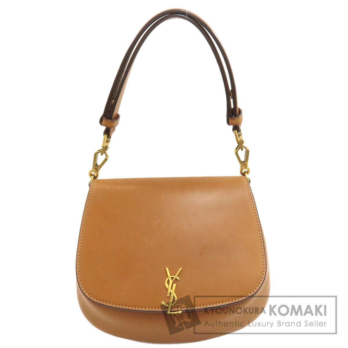 YVES SAINT LAURENT Voltaire Mini Top Handle Cassandra Handbag Leather Ladies [Used]