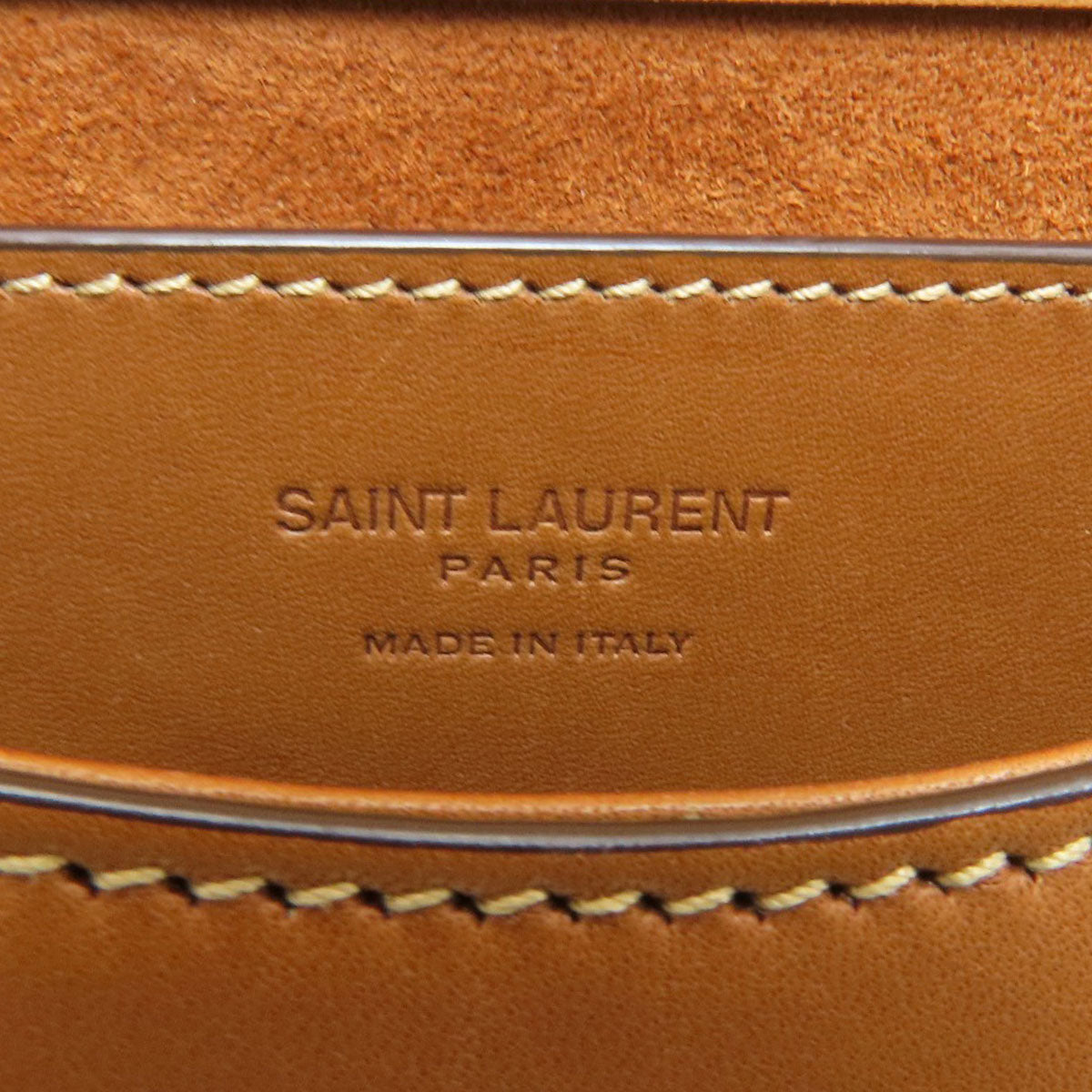 YVES SAINT LAURENT Voltaire Mini Top Handle Cassandra Handbag Leather Ladies [Used]