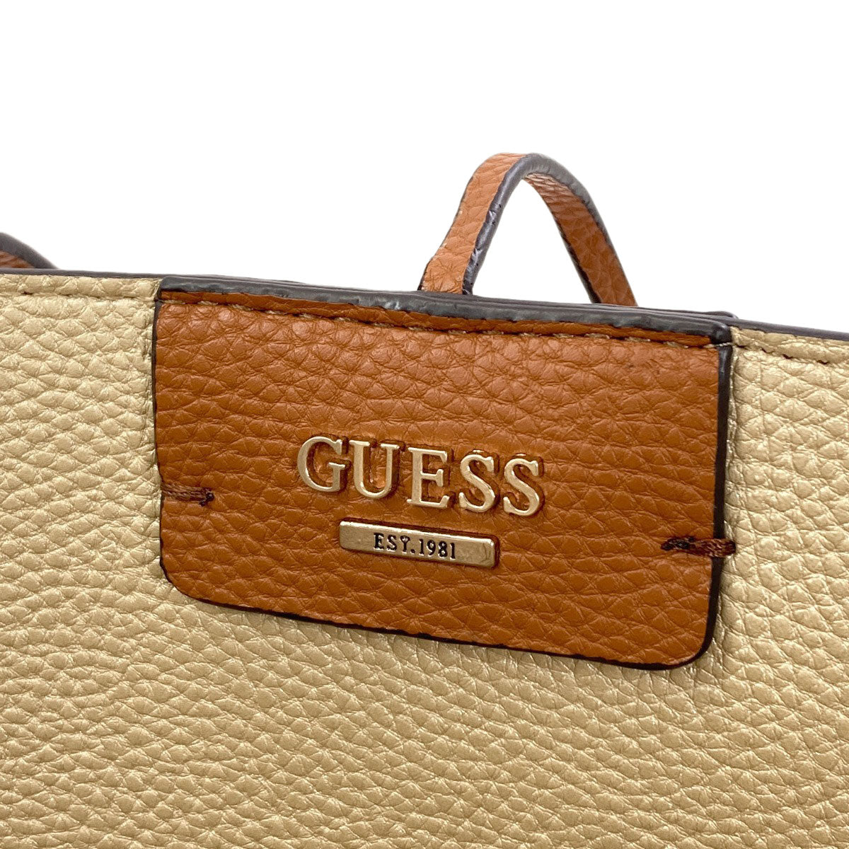 Guess logo Tote Bag Leather Ladies [Used]