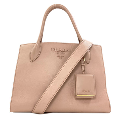 PRADA Monochrome 2WAY Handbag Safiano Ladies [Used]