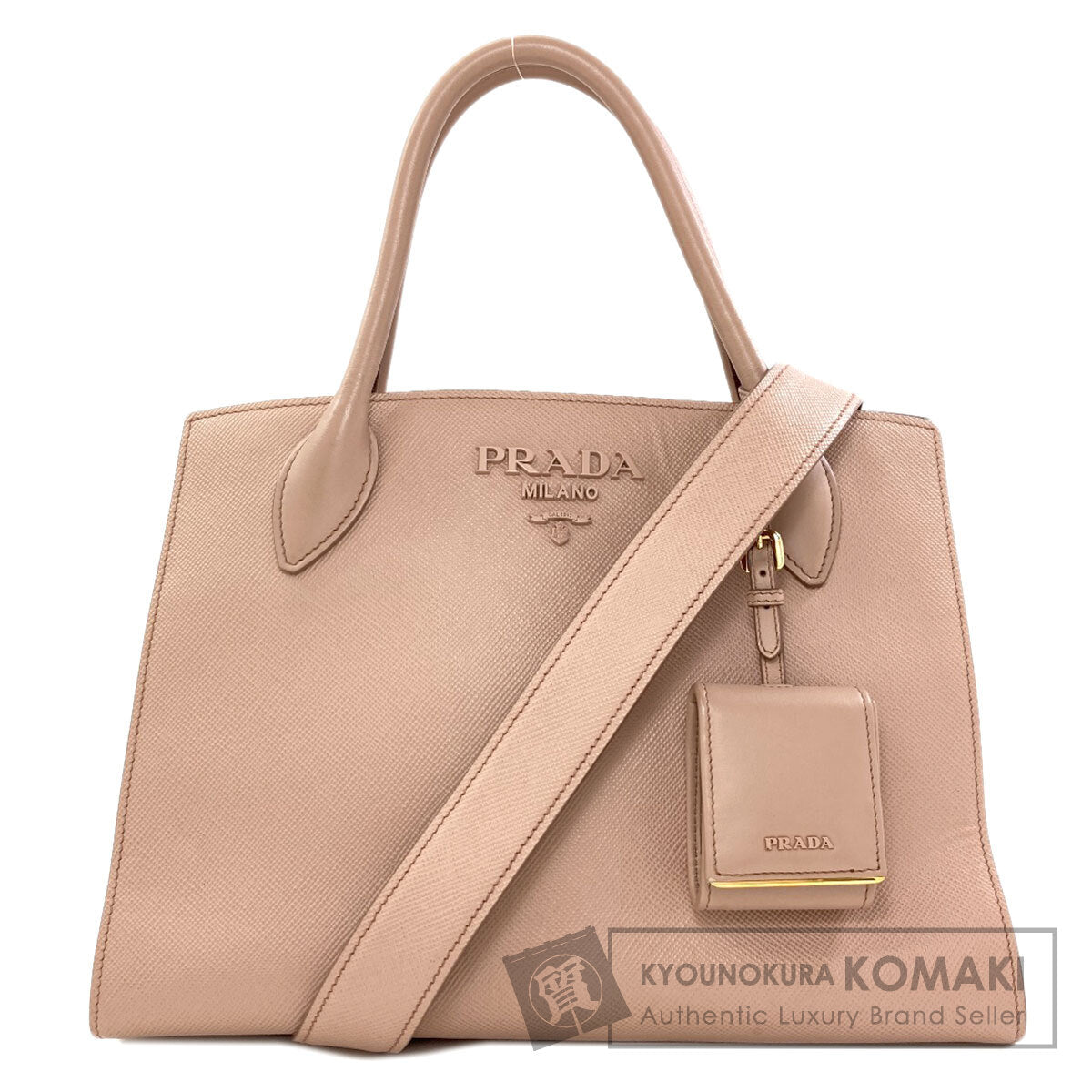 PRADA Monochrome 2WAY Handbag Safiano Ladies [Used]