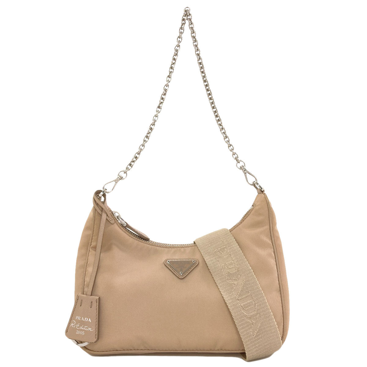 PRADA Logo Hardware Re-Edition 2WAY Handbag Nylon Ladies [Used]