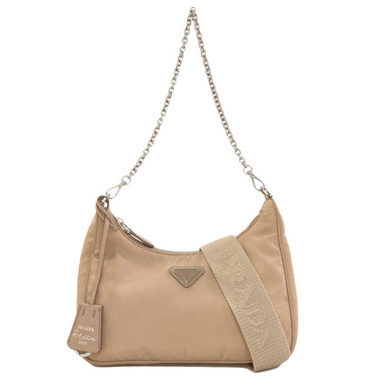 PRADA Logo Hardware Re-Edition 2WAY Handbag Nylon Ladies [Used]
