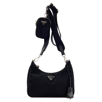 PRADA Logo Hardware Re-Edition 2WAY Shoulder Bag recycled nylon Ladies [Used]