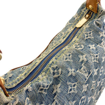 LOUIS VUITTON M95049 Baggy PM Handbag Monogram Denim Ladies [Used]