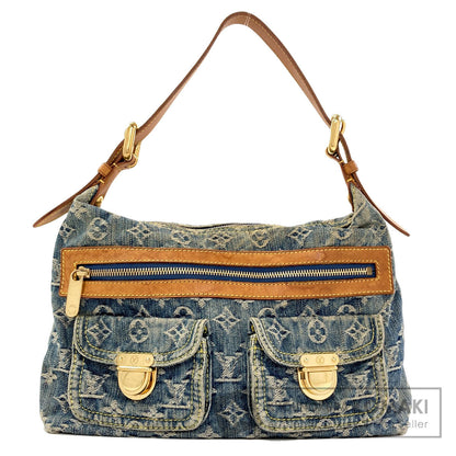 LOUIS VUITTON M95049 Baggy PM Handbag Monogram Denim Ladies [Used]