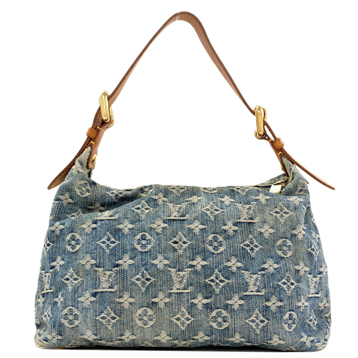 LOUIS VUITTON M95049 Baggy PM Handbag Monogram Denim Ladies [Used]