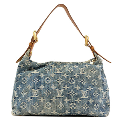LOUIS VUITTON M95049 Baggy PM Handbag Monogram Denim Ladies [Used]