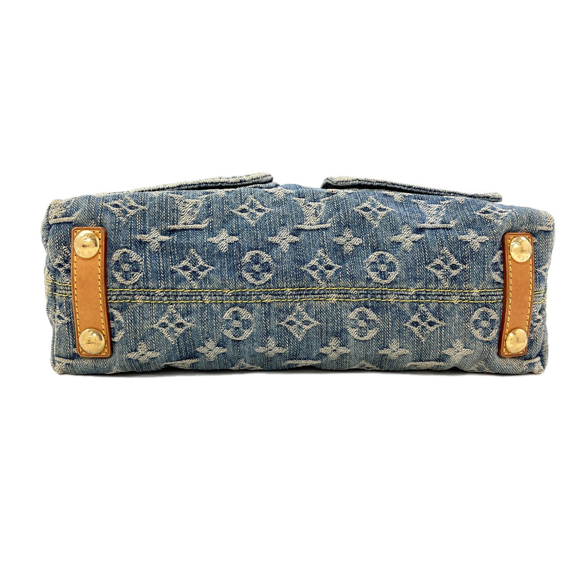 LOUIS VUITTON M95049 Baggy PM Handbag Monogram Denim Ladies [Used]