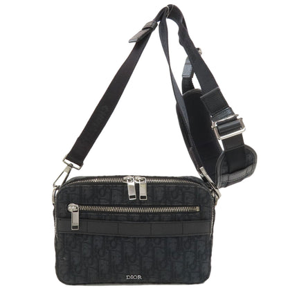 CHRISTIAN DIOR Safari Oblique Shoulder Bag Canvas Ladies [Used]