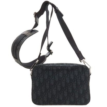 CHRISTIAN DIOR Safari Oblique Shoulder Bag Canvas Ladies [Used]