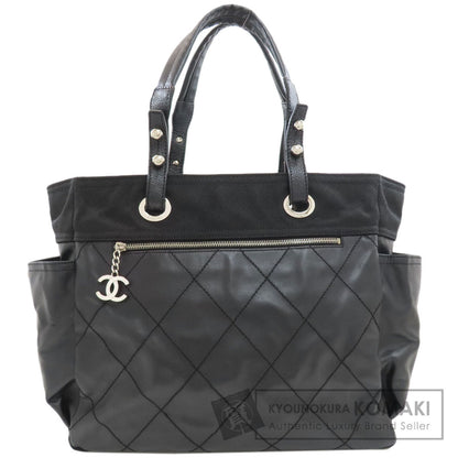 CHANEL Paris Biarritz GM SilverHardware Tote Bag Calf Ladies [Used]