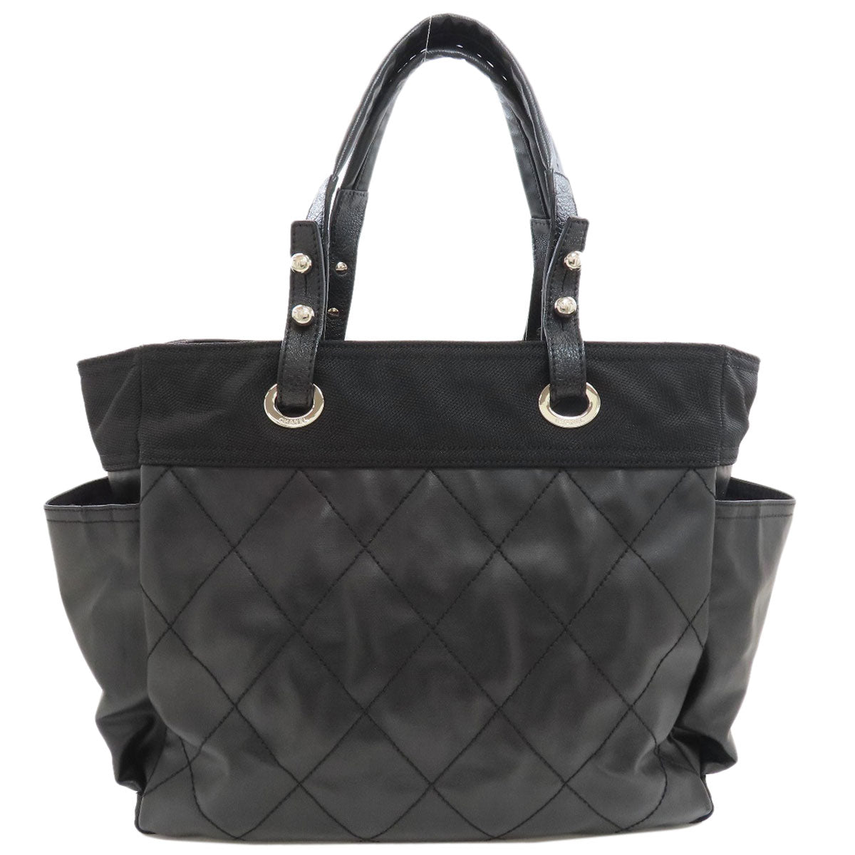 CHANEL Paris Biarritz GM SilverHardware Tote Bag Calf Ladies [Used]