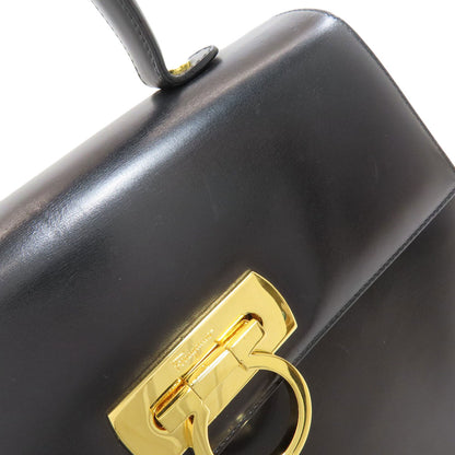 Salvatore Ferragamo Gancini 2WAY Handbag Leather Ladies [Used]