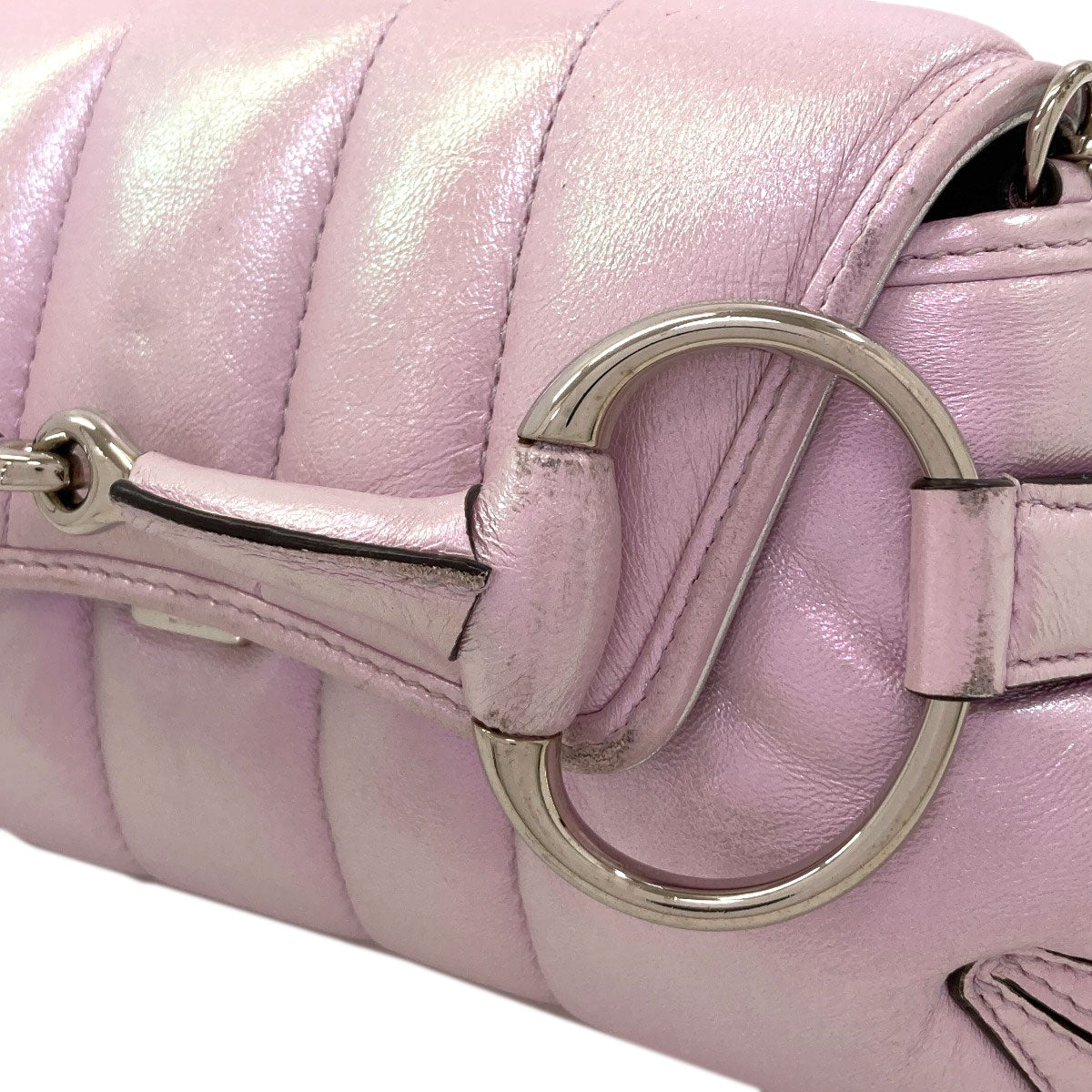 GUCCI 764339 Horsebit Small Handbag Calf Ladies [Used]