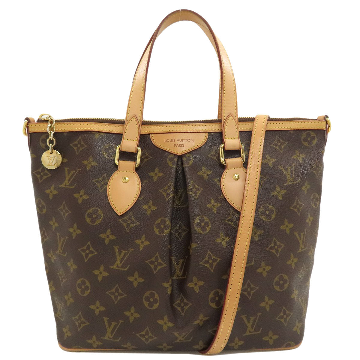 LOUIS VUITTON M40145 Palermo PM Tote Bag Monogram canvas Ladies [Used]