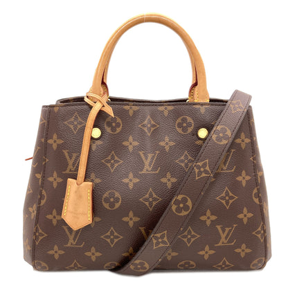 LOUIS VUITTON M41055 Montaigne BB Handbag Monogram canvas Ladies [Used]