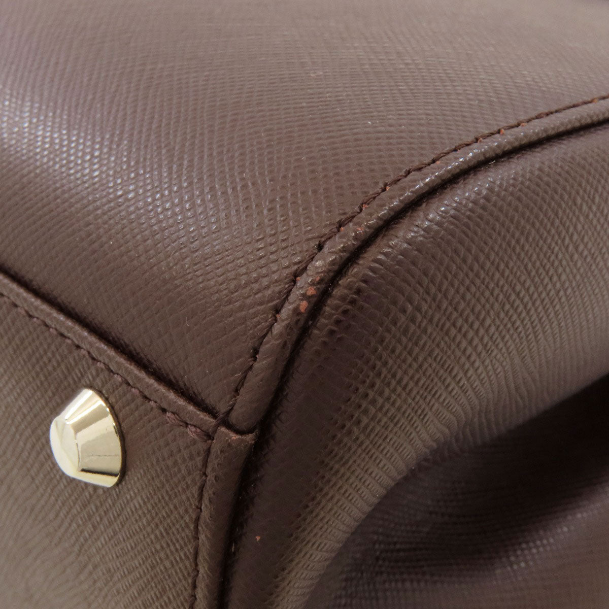 BURBERRY logo Handbag Leather Ladies [Used]