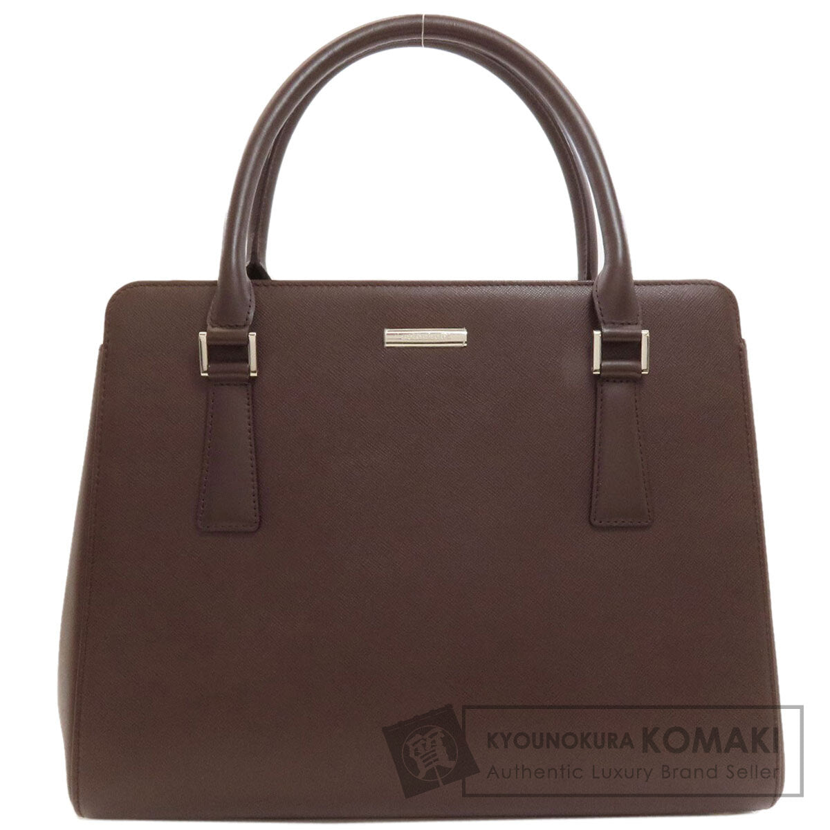 BURBERRY logo Handbag Leather Ladies [Used]