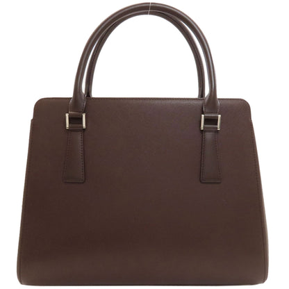 BURBERRY logo Handbag Leather Ladies [Used]