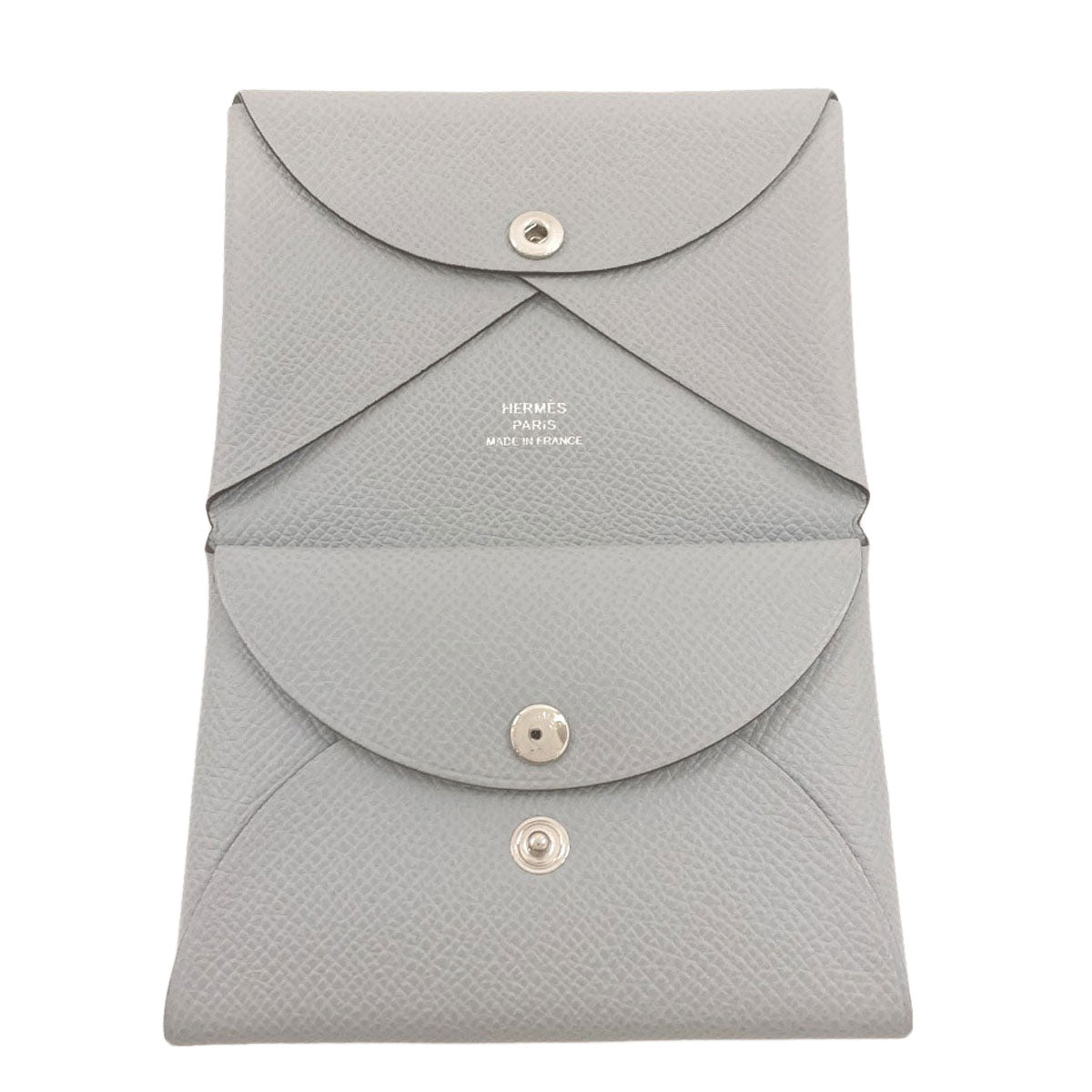 HERMES Kaldi Duo SilverHardware Card Case Epsom Ladies [Used]