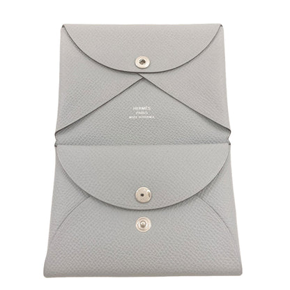 HERMES Kaldi Duo SilverHardware Card Case Epsom Ladies [Used]