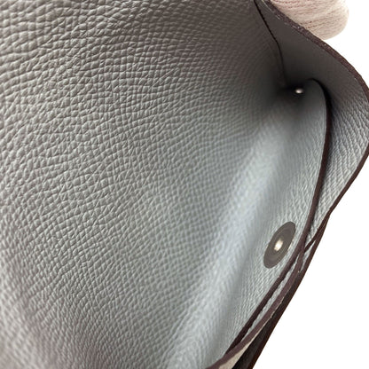 HERMES Kaldi Duo SilverHardware Card Case Epsom Ladies [Used]