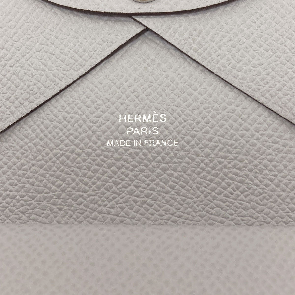 HERMES Kaldi Duo SilverHardware Card Case Epsom Ladies [Used]