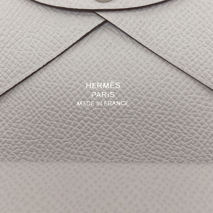 HERMES Kaldi Duo SilverHardware Card Case Epsom Ladies [Used]