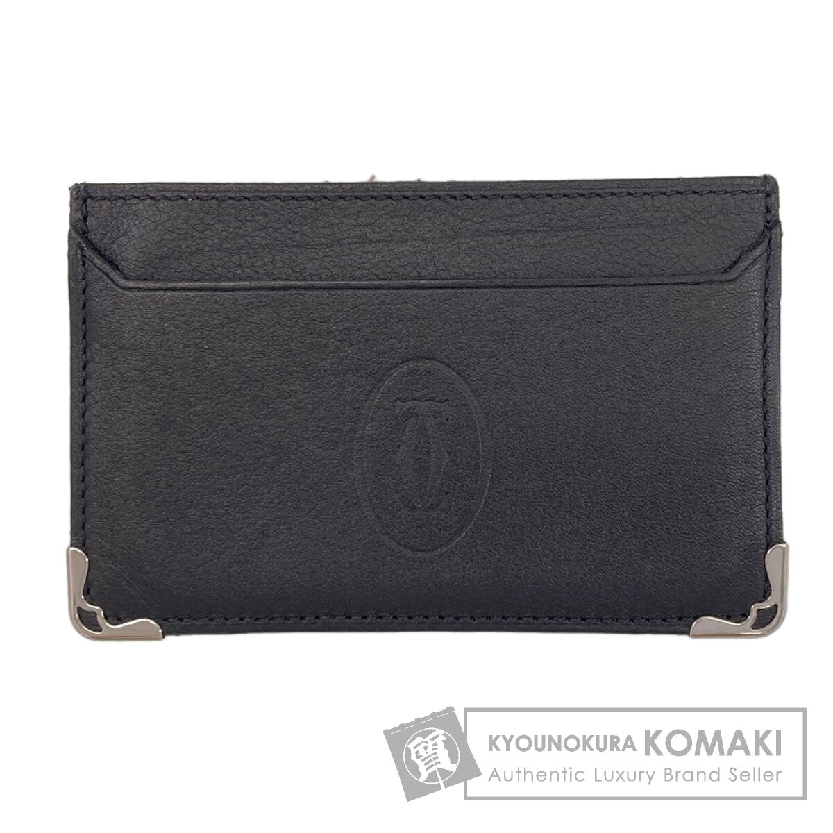 CARTIER must cardholder Card Case Leather Ladies [Used]