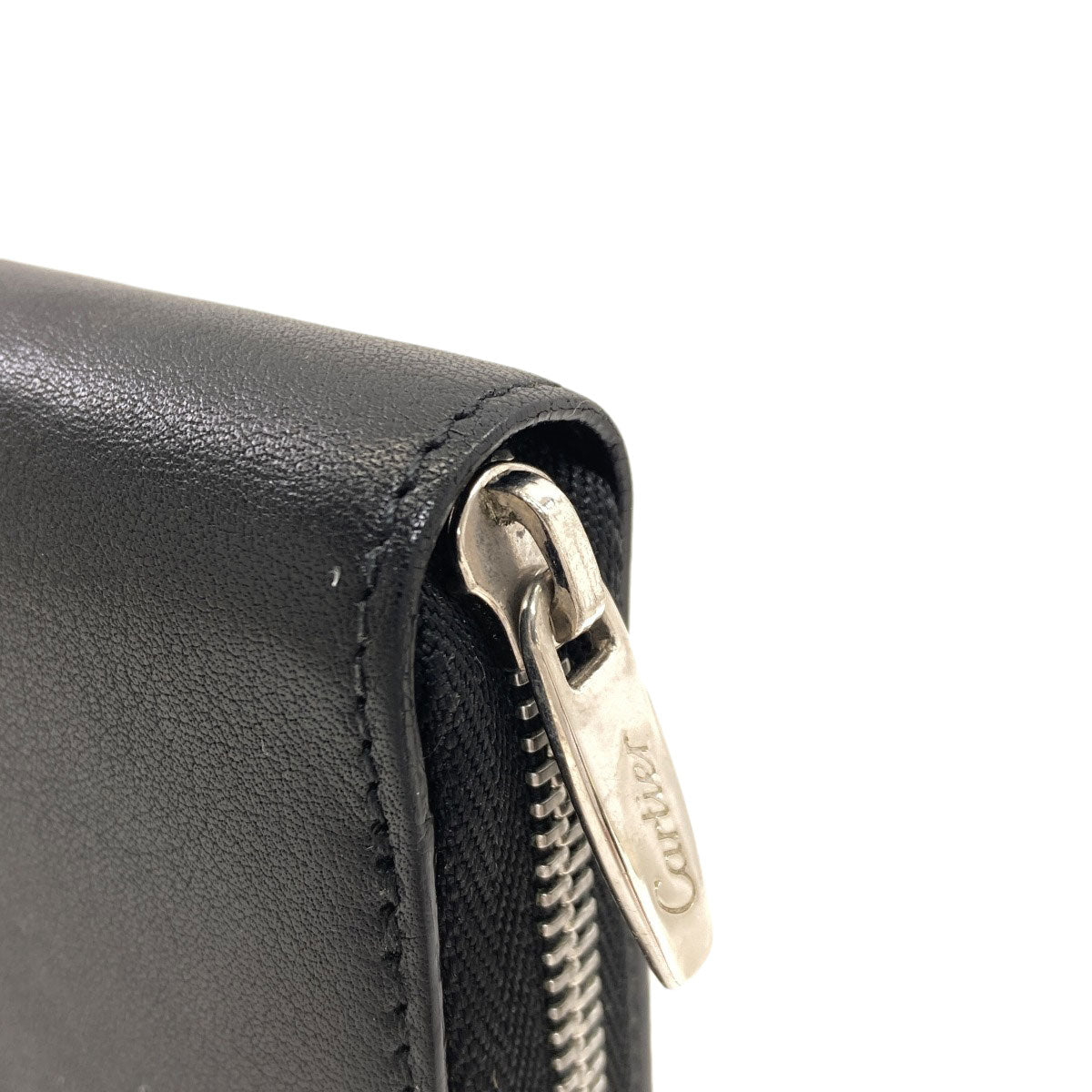 CARTIER Must de Cartier Long wallet (with coin pocket) Leather Ladies [Used]
