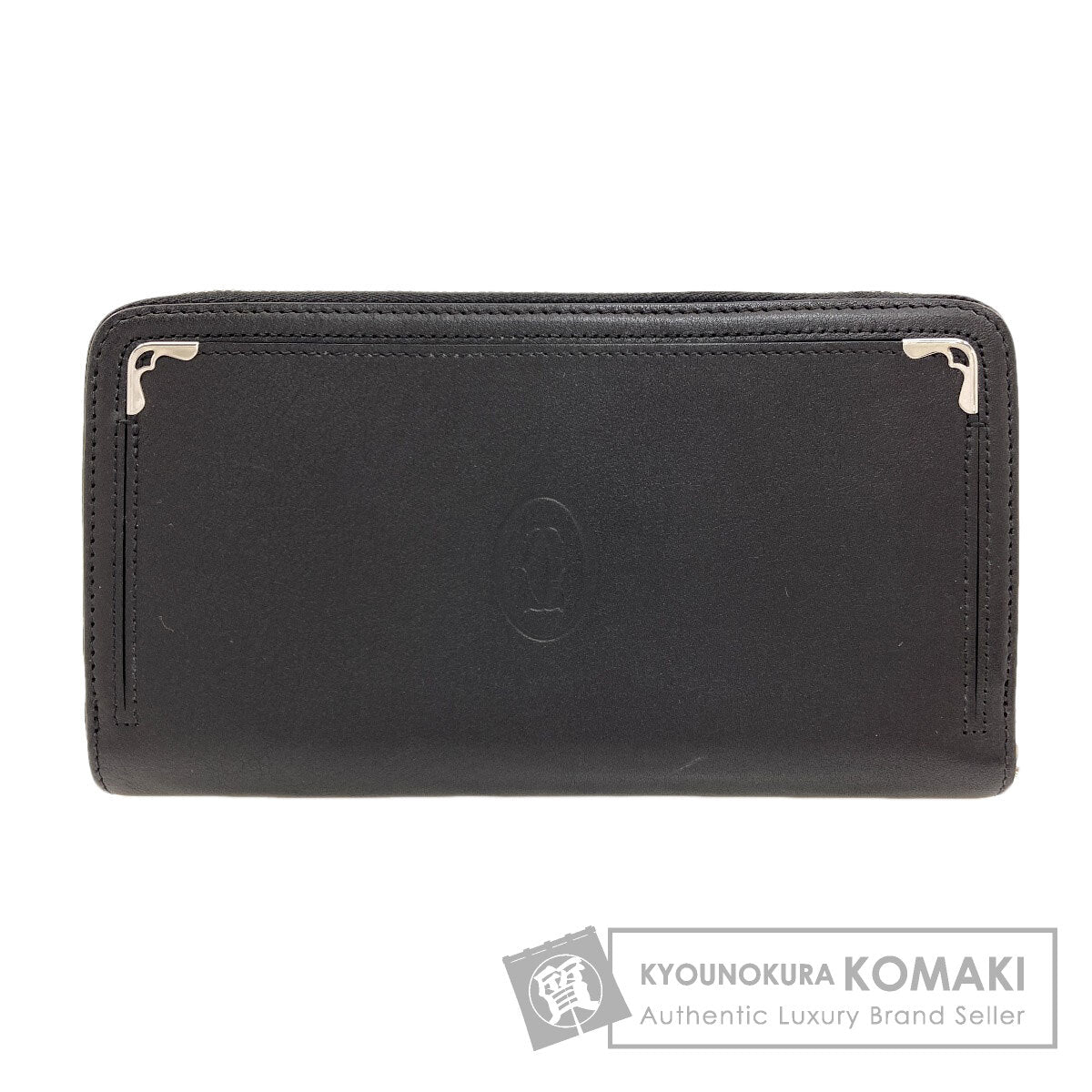 CARTIER Must de Cartier Long wallet (with coin pocket) Leather Ladies [Used]