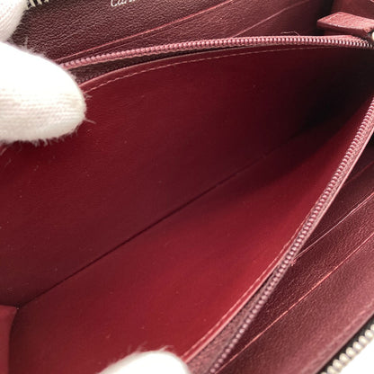 CARTIER Must de Cartier Long wallet (with coin pocket) Leather Ladies [Used]
