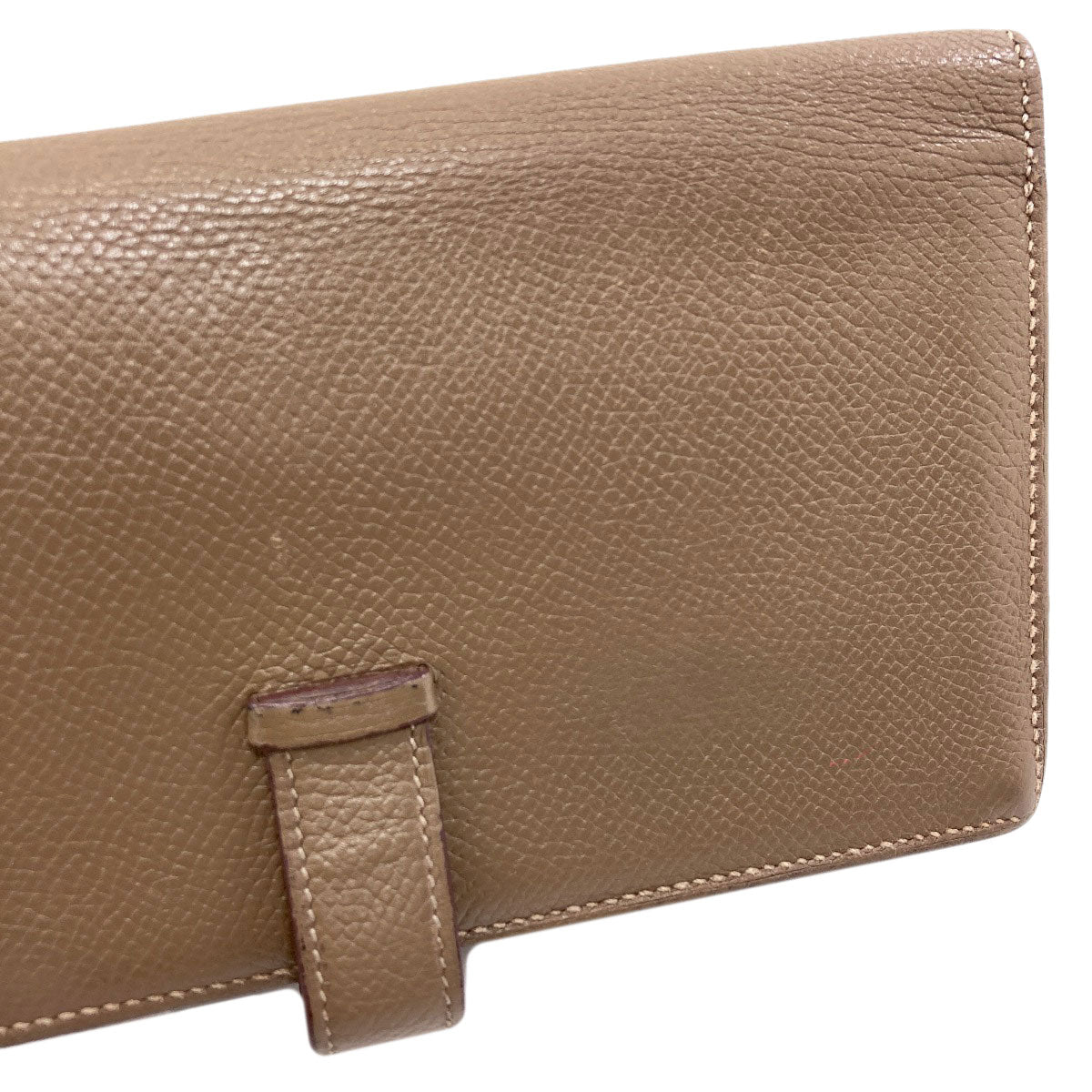 HERMES Bareness Free SilverHardware Long wallet (with coin pocket) Epsom Ladies [Used]