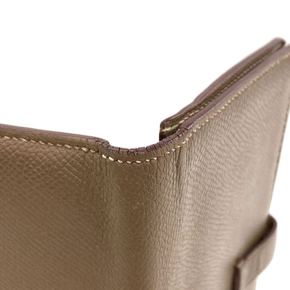 HERMES Bareness Free SilverHardware Long wallet (with coin pocket) Epsom Ladies [Used]