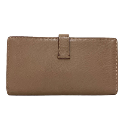 HERMES Bareness Free SilverHardware Long wallet (with coin pocket) Epsom Ladies [Used]