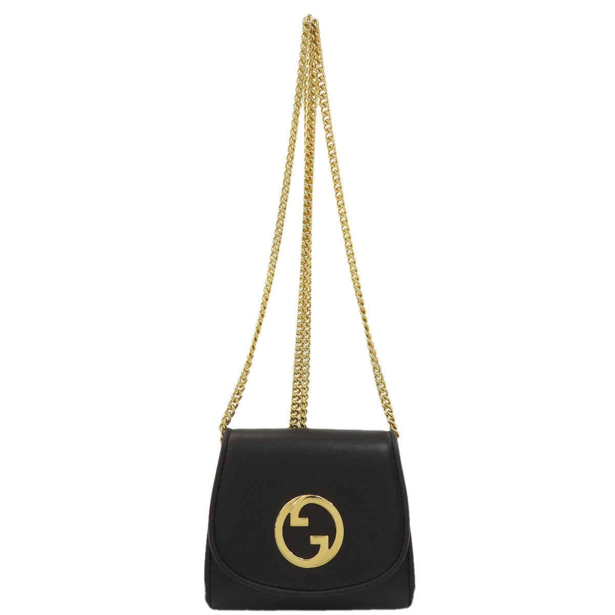 GUCCI 725219 Rondy Medium Chain Wallet with Interlocking G Shoulder Bag Calf Ladies [Used]